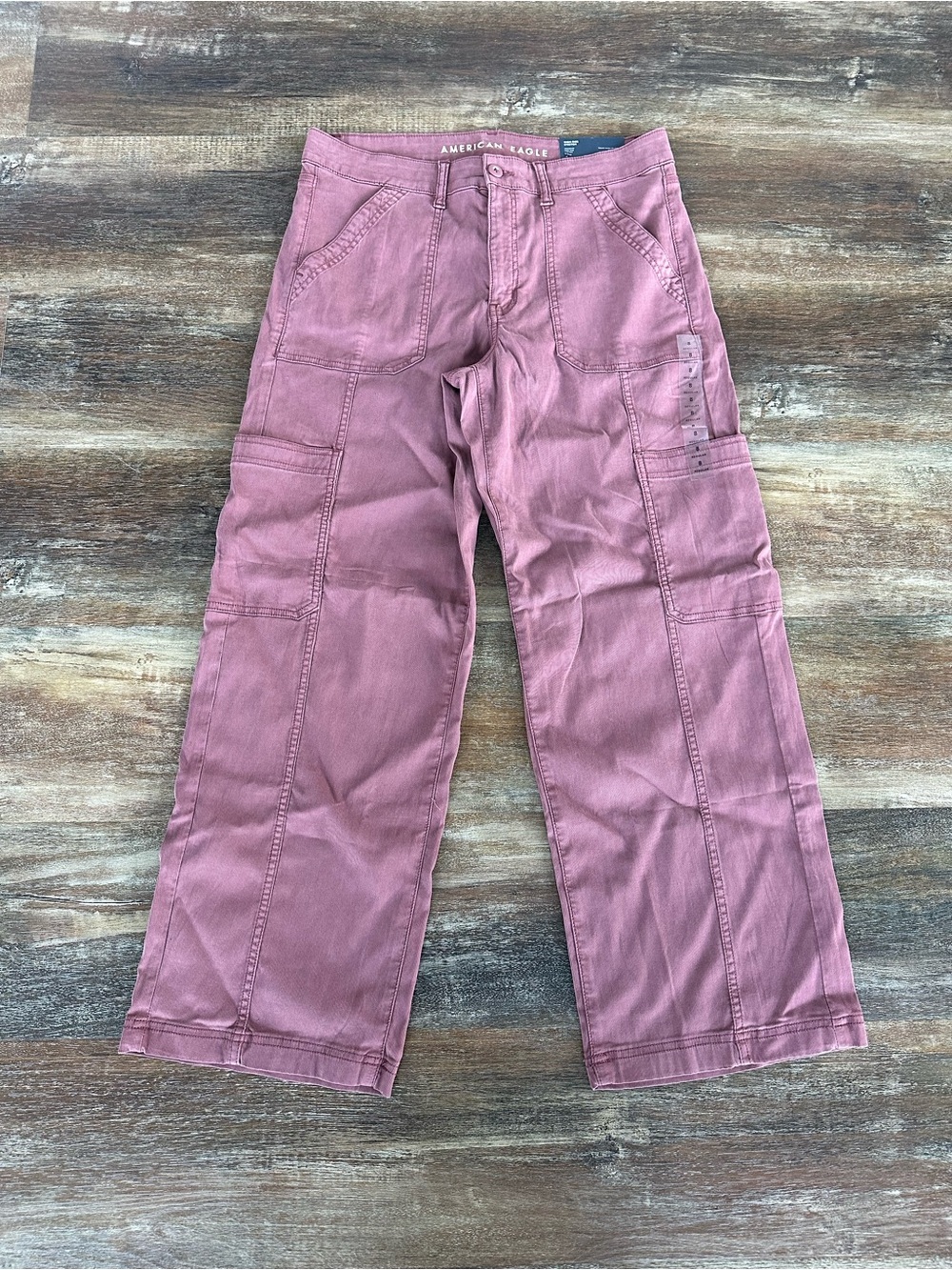 American Eagle Outfitters High Rise Stovepipe Cargo Pants Size 8